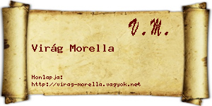 Virág Morella névjegykártya