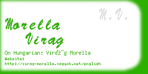 morella virag business card